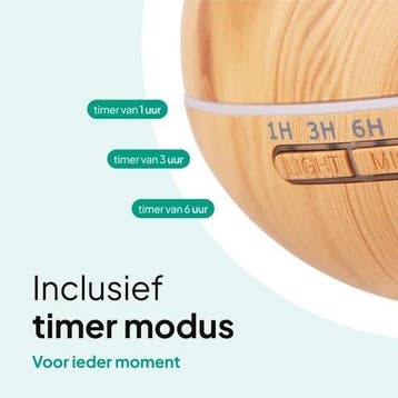 Aroma Diffuser 550ML - Luchtbevochtiger - Aromatherapie, Verzenden, Zo goed als nieuw, Luchtbevochtiger