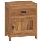 vidaXL Nachtkastje massief teakhout 40x30x50 cm, Minder dan 45 cm, Verzenden, Nieuw, Minder dan 55 cm