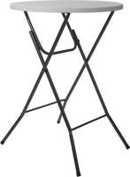 2dekans | Perel Klaptafel, wit, 80 x 110 cm, binnen- en, Caravans en Kamperen, Ophalen of Verzenden, Zo goed als nieuw