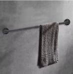 Industriële Handdoekhouder – Zwart Ijzeren Wandrek 85 cm, Verzenden, Nieuw