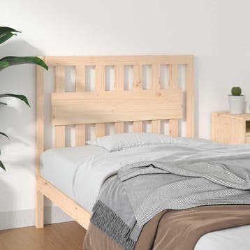 vidaXL Hoofdbord 105,5x4x100 cm massief grenenhout, Verzenden, Nieuw, Bruin, Hout