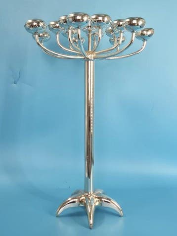 Prunkvoller H.R.W. Fink Silver Mehrarmiger Kandelaber –