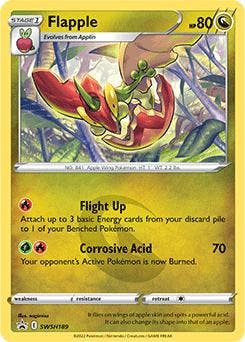 Flapple  swsh189 Sword&Shield Promos, Ophalen of Verzenden, Nieuw, Losse kaart, Foil