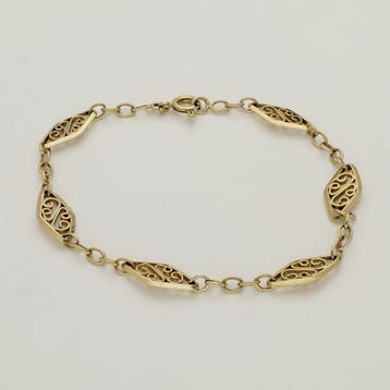 Armband - 18 karaat Geel goud, Sieraden, Tassen en Uiterlijk, Armbanden, Nieuw