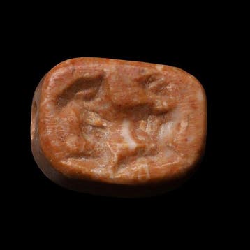 West-Aziatisch Hardstone Stempelzegel met viervoeter (Zonder