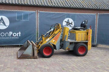 Veiling: Kniklader Knikmops 90 Diesel 21kW 2008, Ophalen, Wiellader of Shovel