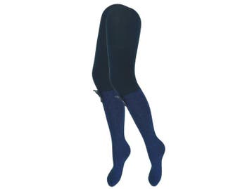 Kindermaillot - Glitter - Strik - Marineblauw, Verzenden, Nieuw