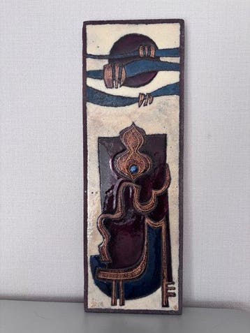 Jean Jaffeux - Plaque - Terracotta, Antiek en Kunst