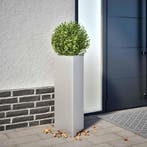 vidaXL Plantenbakken 2 st driehoek 30x26x75 cm, Verzenden, Nieuw, Metaal