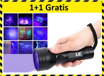 Höfftech Zaklamp UV licht - 1+1 Gratis, Verzenden, Nieuw