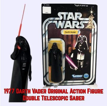 Kenner - Action figure Star Wars 1977 Darth Vader Original, Nieuw