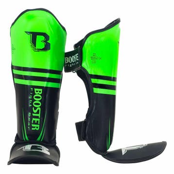 Booster Kickboks Scheenbeschermers Pro Siam 3 Zwart Groen, Ophalen of Verzenden, Nieuw