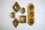 Lijst (6)- Decoreer met vintage prints - Hout, Zijde, Canvas