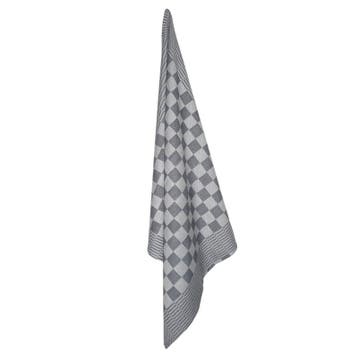 Theedoeken Zwart en Wit Geblokt katoen 70x70cm - Treb Towels, Verzenden, Nieuw, Overige kleuren, Theedoek of Handdoek