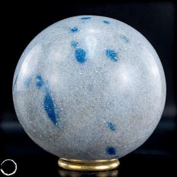 Natuurlijke zeldzame blauwe K2 Sphere- 1480.31 g