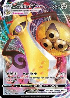 Aegislash VMAX 127/185 Vivid Voltage, Ophalen of Verzenden, Nieuw, Losse kaart, Foil