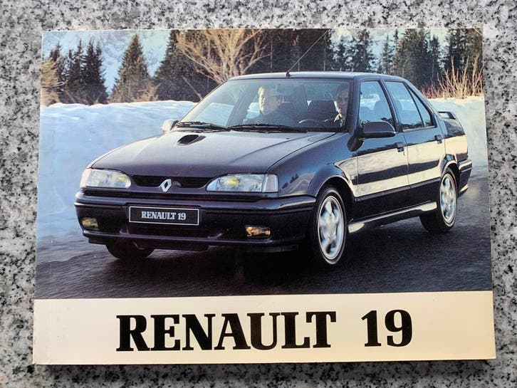 Renault 19 – handleiding/instructieboekje, Boeken, Auto's | Boeken, Gelezen, Renault, Verzenden