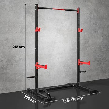 Power Tower Squat Rack Vrijstaande Klimmzugstange Met Verste, Verzenden, Nieuw