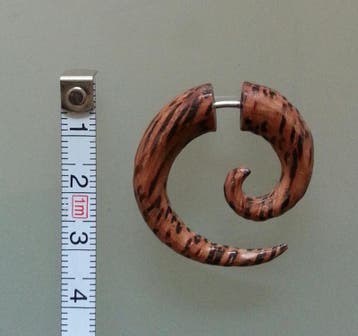 Fake Stretcher Spiral Brown Zebra Wood, Verzenden, Nieuw