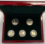 Luxemburg. 2 Euro 2016/2018 (5 monnaies) Proof