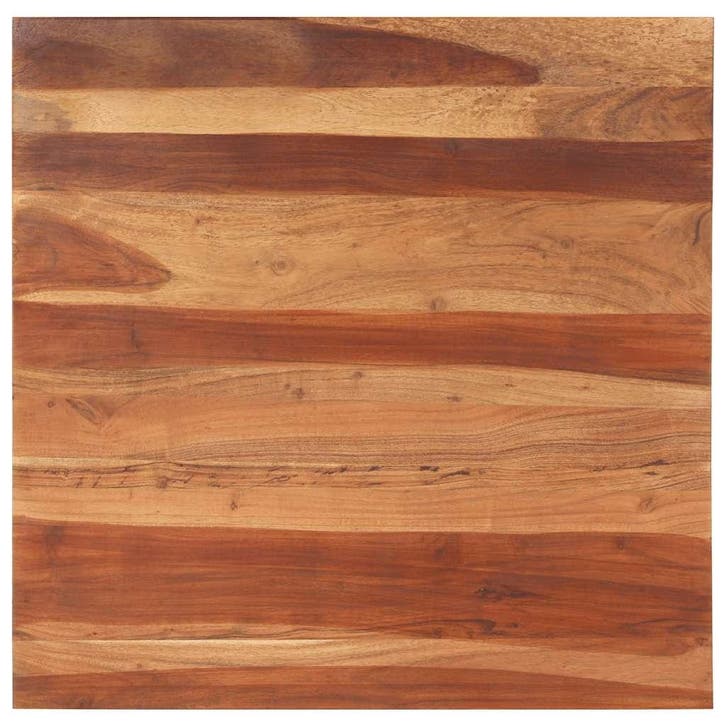 vidaXL Tafelblad 25-27 mm 80x80 cm massief acaciahout, Huis en Inrichting, Tafels | Eettafels, Nieuw, Verzenden