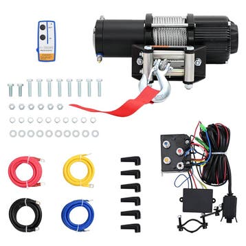 vidaXL Lier elektrisch 12 V 4.500 lbs 2.040 kg met, Verzenden