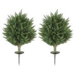 Set Van 2 Kunstmatige Planten, UV-bestendige Kunstplant Cypr, Huis en Inrichting, Woonaccessoires | Vazen, Verzenden, Nieuw