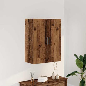 vidaXL Wandkast 69,5x34x90 cm oud houtkleurig, Verzenden, Nieuw, Overige houtsoorten