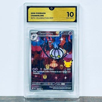Pokémon Graded card - Chandelure 137 - 30th Anniversary –, Nieuw