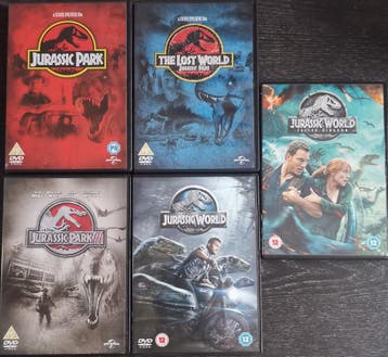 Jurassic Park 1 - 5 - Engelse subt          Gratis verzenden, Cd's en Dvd's, Vanaf 12 jaar, Verzenden, Zo goed als nieuw, Science Fiction en Fantasy