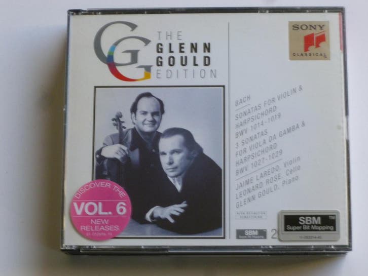 Glenn Gould - Bach Sonatas for Violin & Harpsichord (2 CD), Cd's en Dvd's, Cd's | Klassiek, Zo goed als nieuw, Ophalen of Verzenden