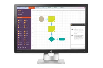 HP EliteDisplay E242 Zwart, Computers en Software, Monitoren, Ophalen of Verzenden, Zo goed als nieuw, HP