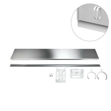 GGM Gastro | Onderblad - RVS - 800x125x13mm - voor ASK-, |, Verzenden, Nieuw in verpakking, RVS Meubilair