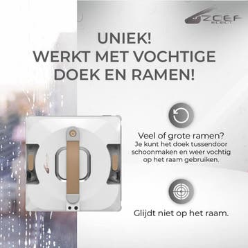 Zoef Robot robot ramenwasser Bobbie 4.0 ruitenreiniger -, Ophalen of Verzenden