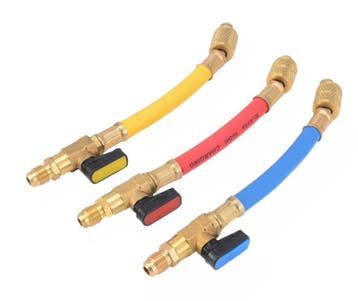 3 stuks Manometer slangen, koppel Set met kranen voor R32..., Verzenden, Nieuw