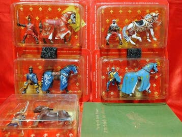 Speelgoed Lotto  De Agostini Cavalieri  con 5 figurini, Nieuw