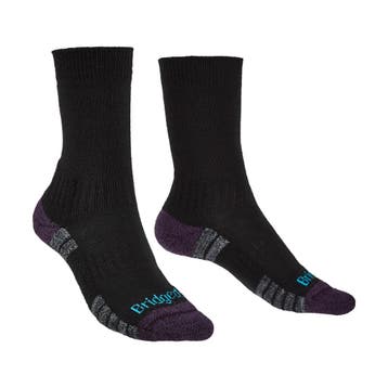 Bridgedale Hike Lightweight Merino Crew  Zwart - Dames (35-3, Verzenden, Nieuw, Kleding