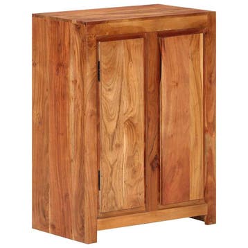 vidaXL Dressoir 55x33x75 cm massief acaciahout, Verzenden, Nieuw, Overige houtsoorten, Minder dan 50 cm