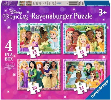 Disney Princess Puzzel (4 in 1) | Ravensburger - Puzzels, Verzenden, Nieuw