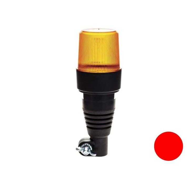 Rode Led flitslamp Met Flexibele DIN Steun, Auto-onderdelen, Verlichting, Nieuw, Ophalen of Verzenden