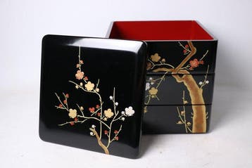 Doos - Hout - Plum Blossom Jubako