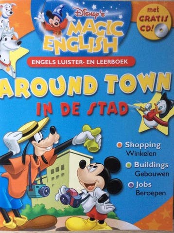 Around town / In de stad / Disneys magic English - Disney, Verzenden, Zo goed als nieuw, Disney