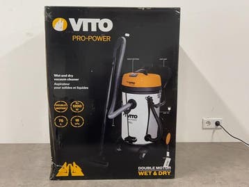 Veiling - Vito bouwstofzuiger nat en droog 75L Pro-Power, Nieuw
