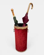 Paraplustandaard/rek - Metaal, Fluweel, Messing - Stijlvolle