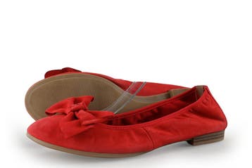 Tamaris Ballerinas in maat 42 Rood, Kleding | Dames, Schoenen, Tamaris, Verzenden, Ballerina's, Gedragen