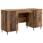 vidaXL Bureau met plank Oud hout 142,5 x 50 x 75 cm Bewerkt, Verzenden, Nieuw
