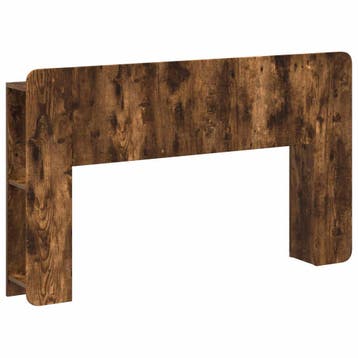 vidaXL Hoofdeinde kas met opslag Gerookt eiken Bewerkt hout, Verzenden, Nieuw, Bruin, Hout