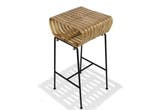 Online veiling: Bamboe barkruk Rib (2 stuks), Huis en Inrichting, Barkrukken, Gebruikt