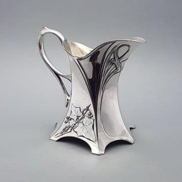 WMF / Geislingen - Melkkan - Art Nouveau, Verzilverd metaal