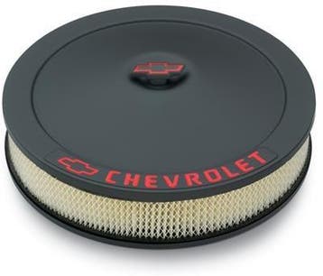Luchtfilter Chevrolet 14 inch zwart wrinkle, Ophalen of Verzenden, Nieuw